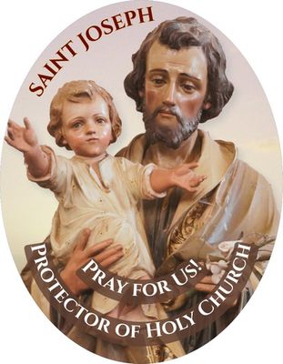 Fatima / St Joseph Keyring Medallion