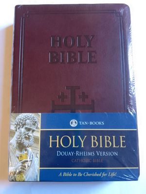 Holy Bibles Douay Rheims Version : Standard Size Leather-Soft Burgundy