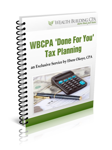 DONE FOR YOU TAX PLANNING (Valued at $599)