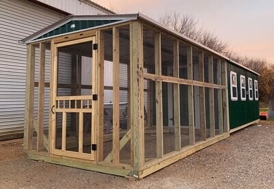 Lone Star A-Frame 8x30 Metal Coop With Run