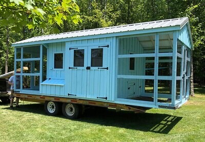 Classic 8x20 Quaker Coop Shed and Run Combo