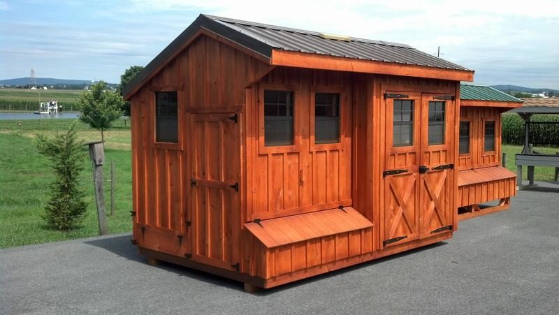 Classic 8x14 Quaker Coop Shed