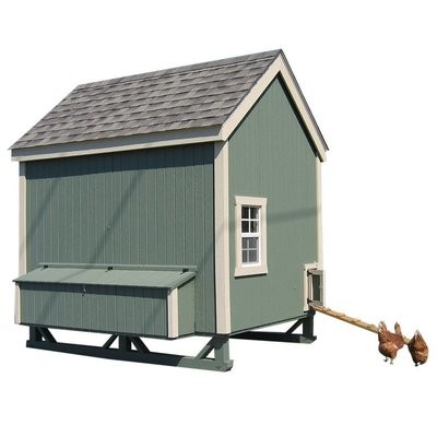 6x8 Colonial Gable Coop Kit