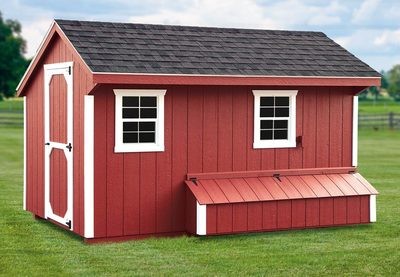 IHS Quaker Style 7x12 Coop w/ Feed Room