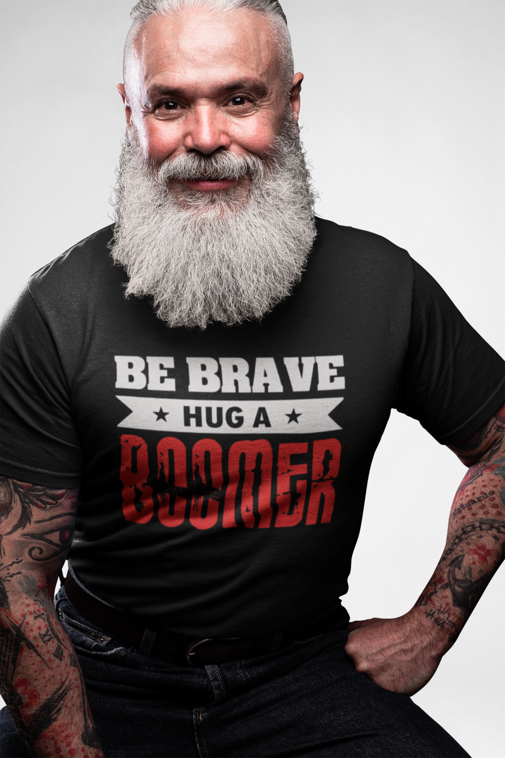 &quot;Be Brave Hug a Boomer &quot;Short-Sleeve Unisex T-Shirt