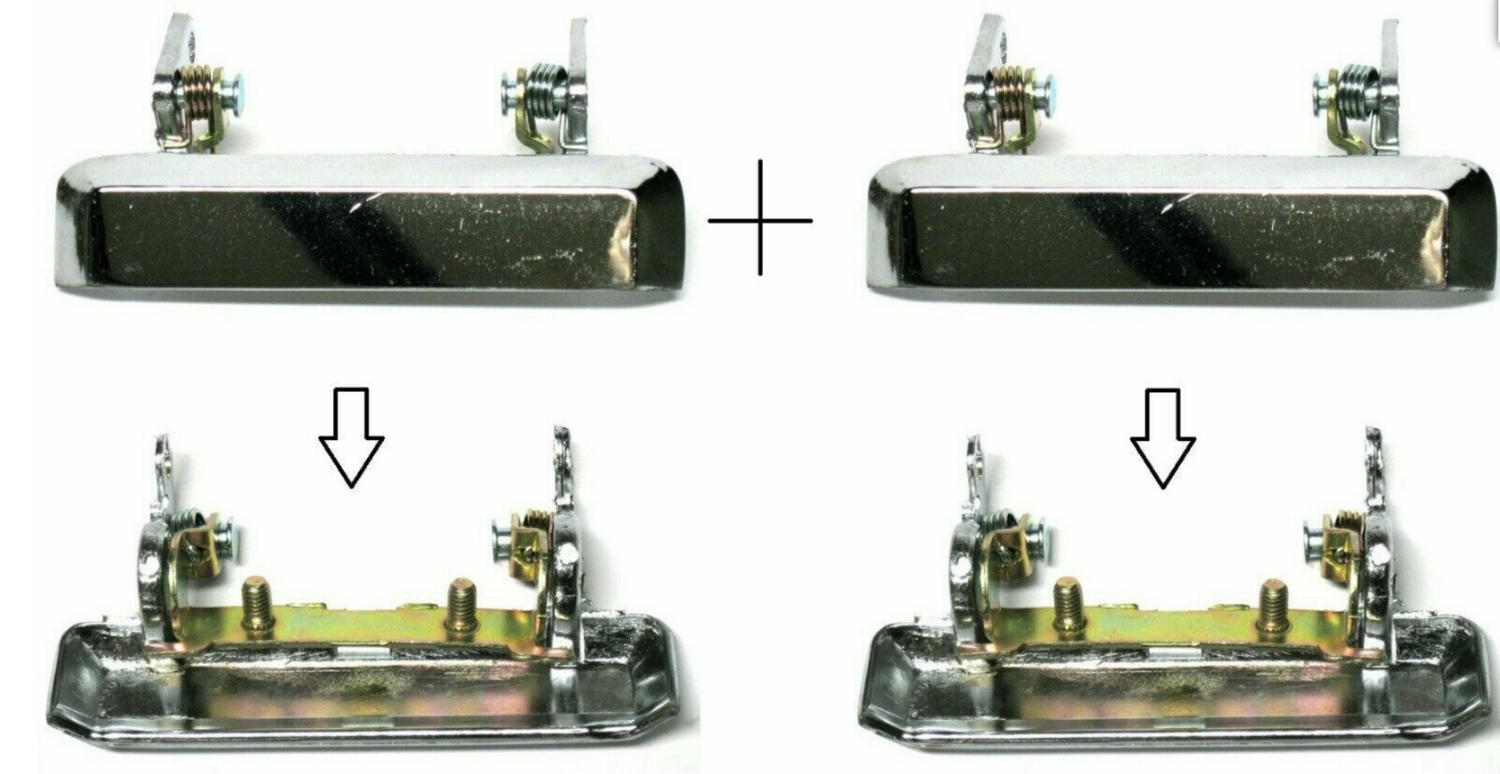 Pareja manetas de Puerta reforzadas (Metalicas)