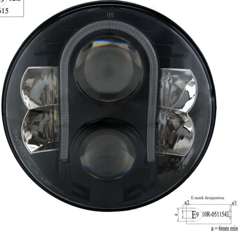 Faro LED Homologadas para la Carretera (unidad)