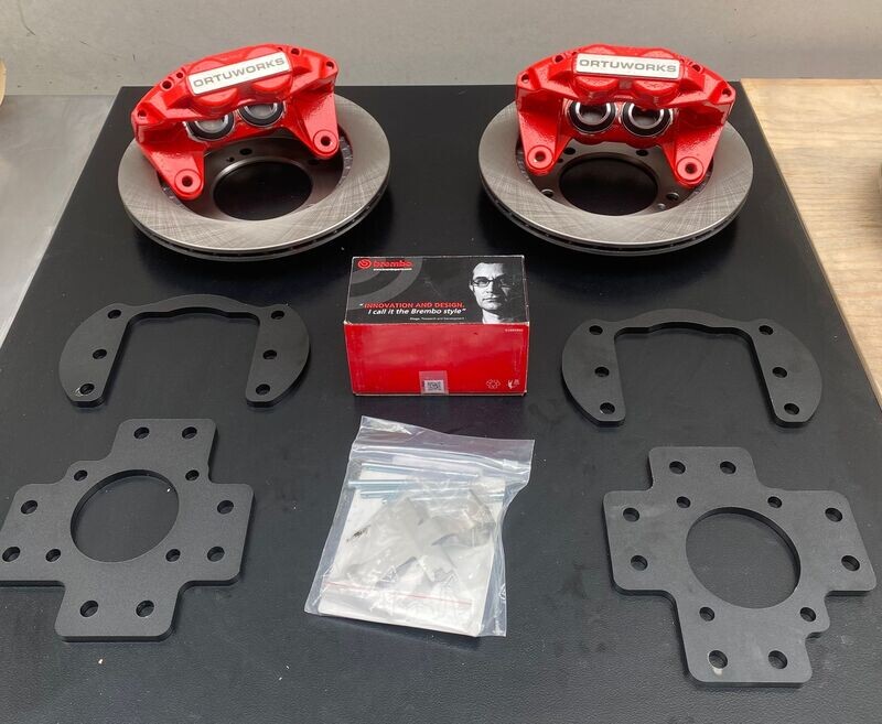 Kit conversión pinzas 4 pistones + discos Ventilados