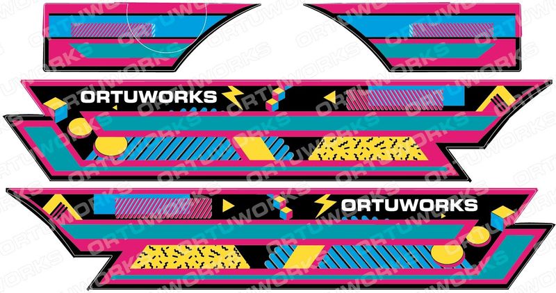 Pegatinas Laterales OrtuWorks Suzuki Samurai Corto (591)