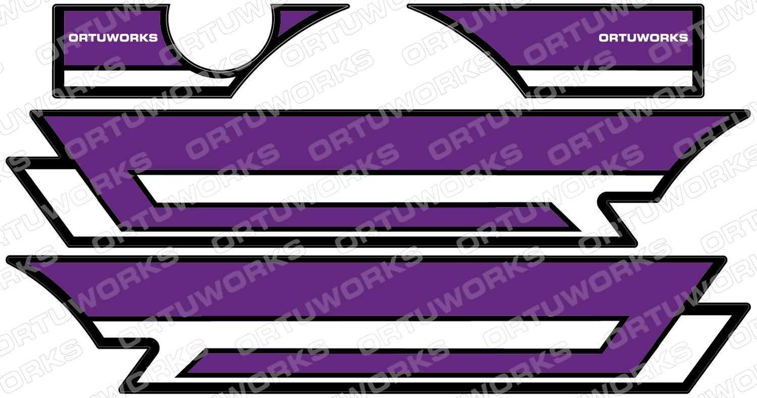 Pegatinas Laterales OrtuWorks Suzuki MORADO (601)