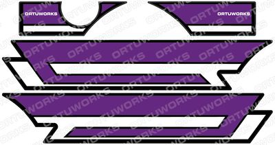 Pegatinas Laterales OrtuWorks Suzuki MORADO (601) Pegatinas Laterales OrtuWorks Suzuki MORADO (601)