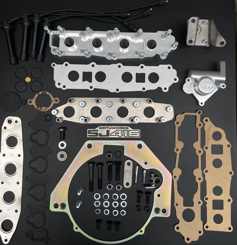 Kit Adaptación 1.6 16v ( sin placa de adaptación a caja sin soportes de motor sin placa adaptadora colectores) (616)