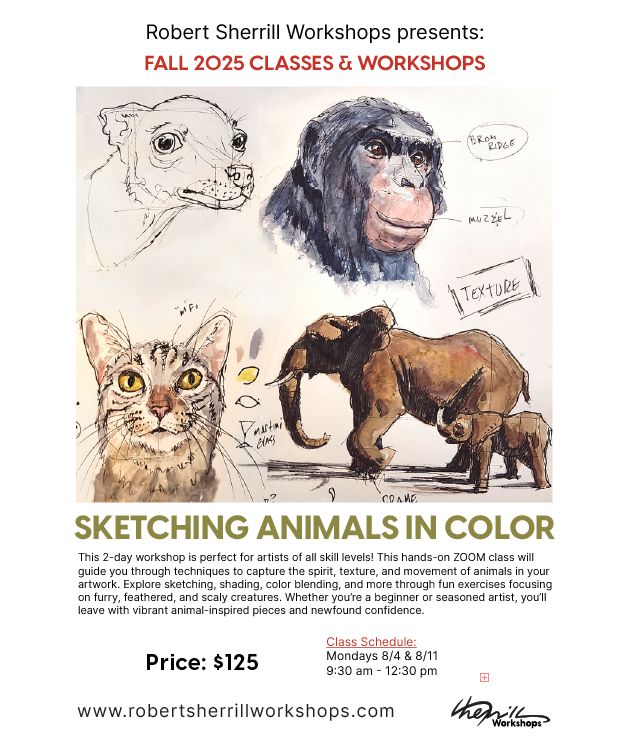 Sketching Animals in Color
