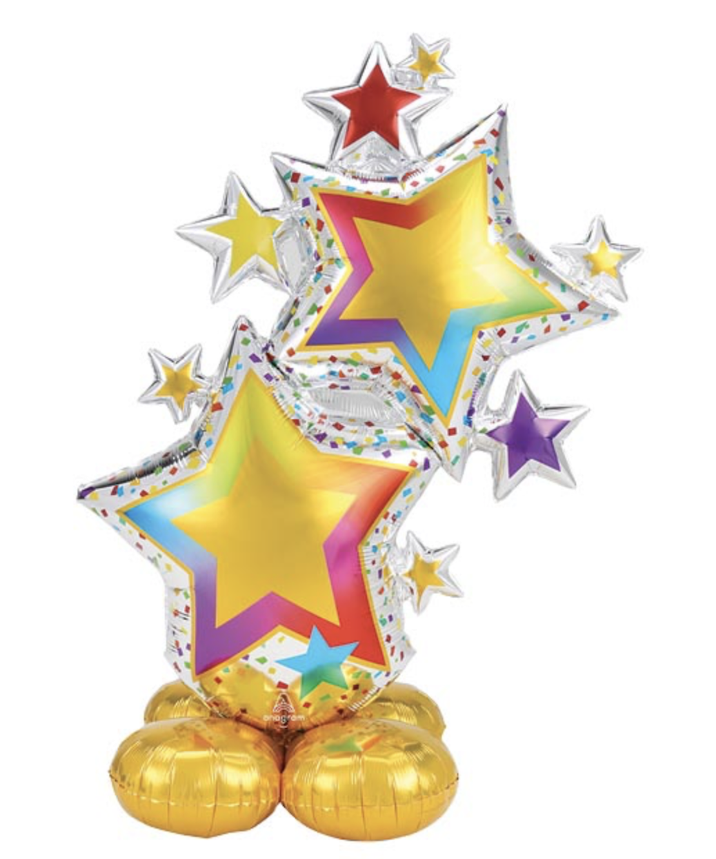 BIG Rainbow Stars Airloonz