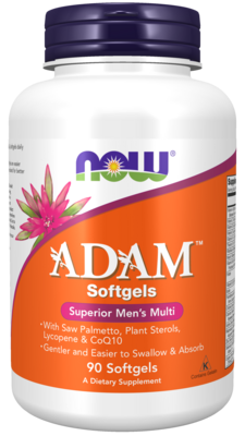 Now Adam Softgels Superior Men&#39;s Multi-Vitamin 90 Softgels