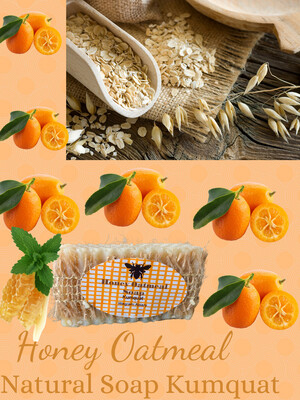 J&#39;s  Rebel Honey Oatmeal Soap, Kumquat