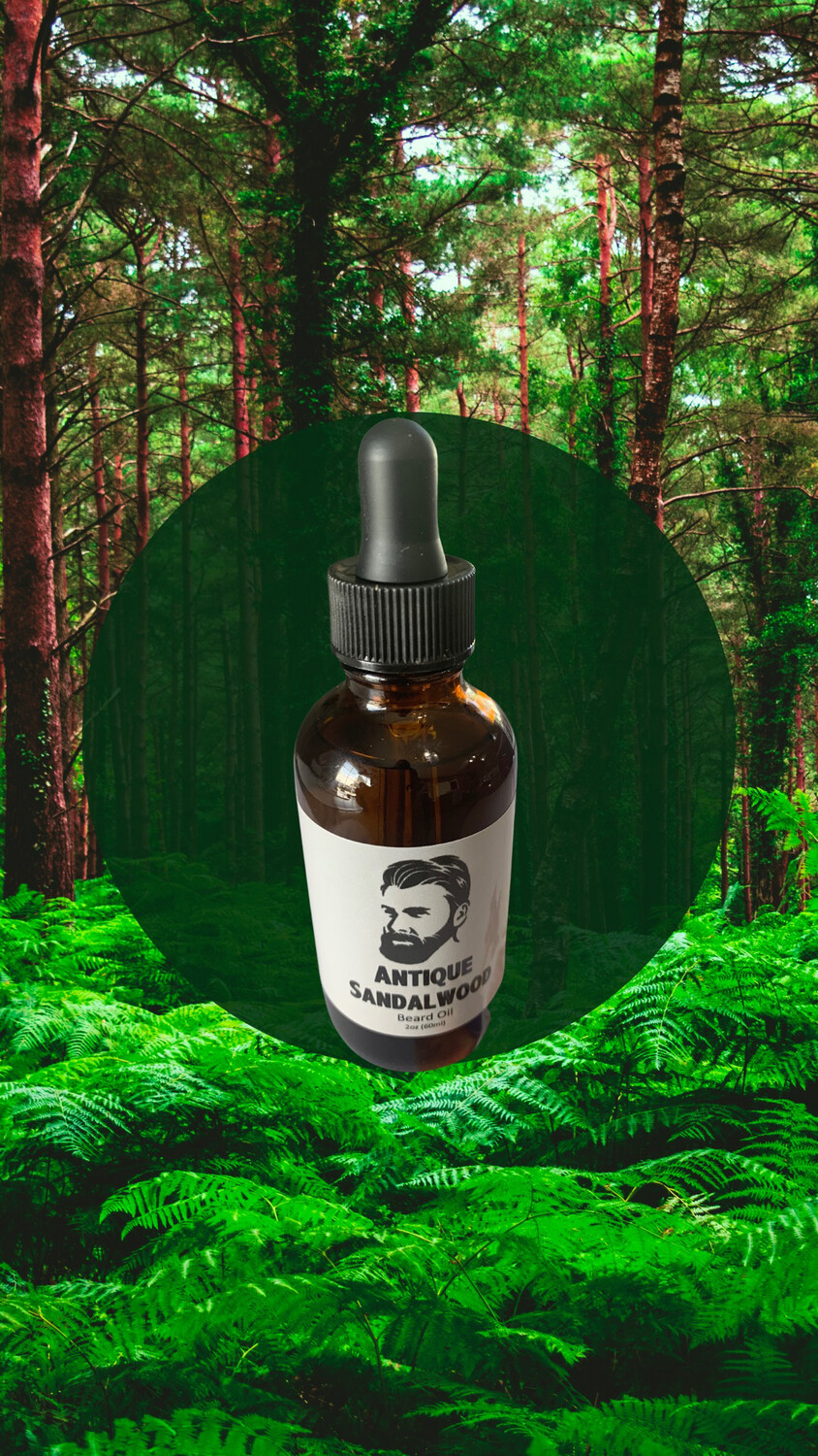 Antique Beard Oil Sandalwood, 2oz