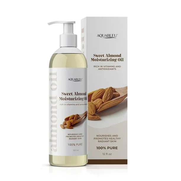 Aquableu Sweet Almond Oil, 12 Oz