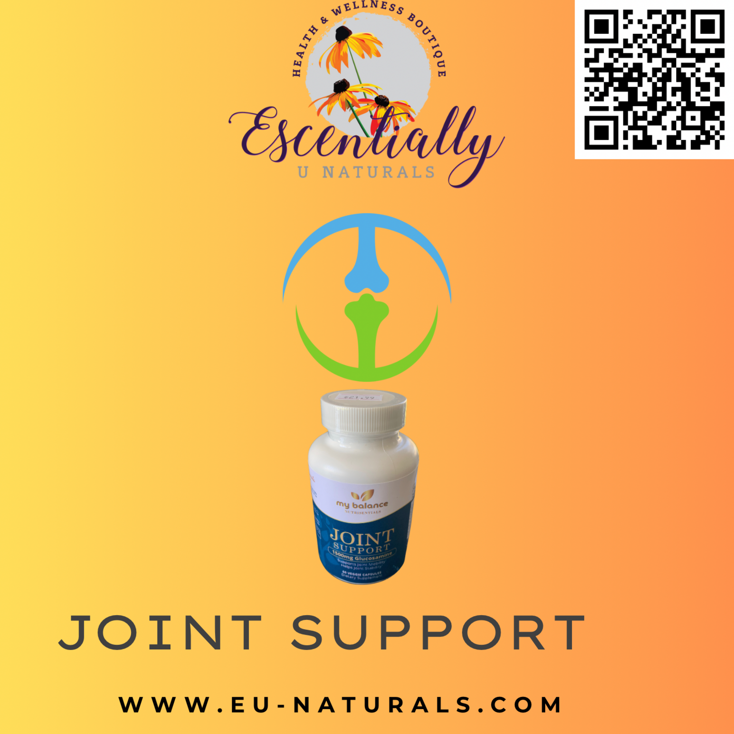 My Balance Joint Support W/ Glucosamine, 60 Veggie Capsules