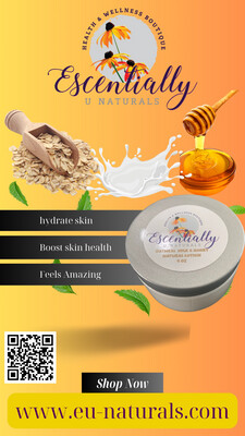 Escentially U Naturals Oatmeal Milk+ Honey Natural Lotions, 4oz