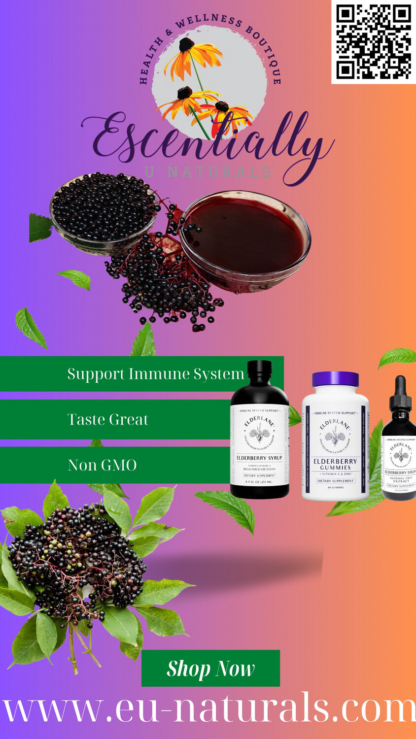 Elderlane Elderberry Extract Drops Immune System Support, 2oz