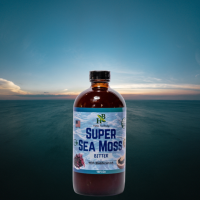 Herb To Body Super Sea Moss Bitter With Bladderwrack, (16 Fl oz)