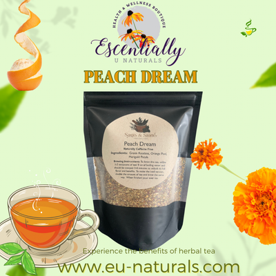 Peach Dream Herbal Tea Loose Leaf, 3 oz