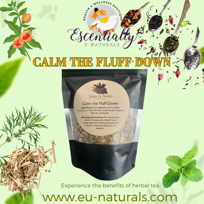 Calm The Fluff Down Herbal Tea Loose Leaf,  3 oz