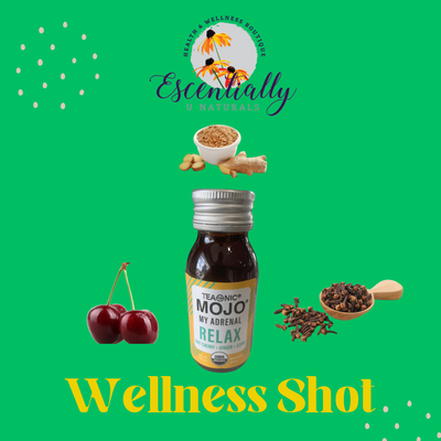Teaonic MOJO My Adrenals Wellness Shots Tart Cherry +Ginger +Clove, 2 oz (59ml) Relax