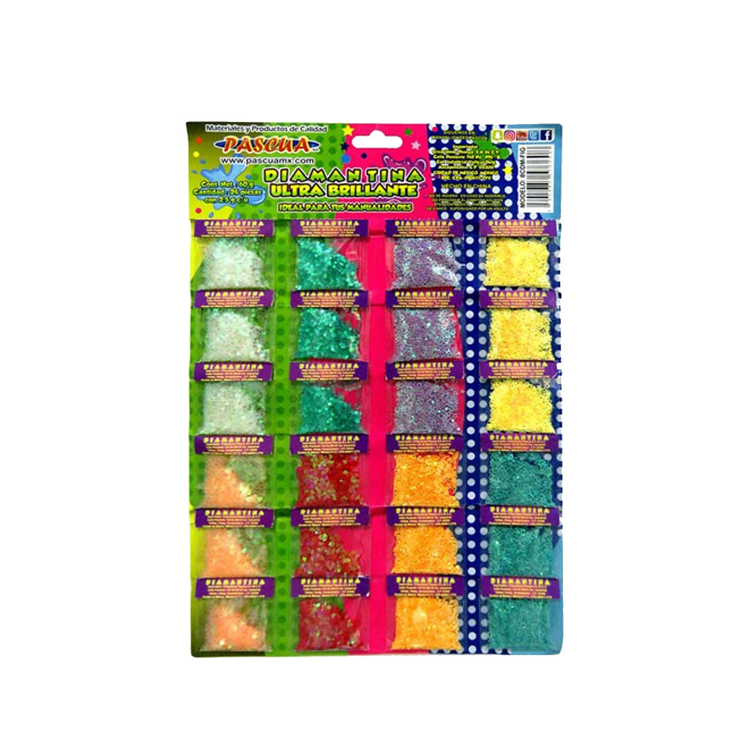 8CDM-FIG CARTON C/DIAMANTINA 2.5 GR/BL