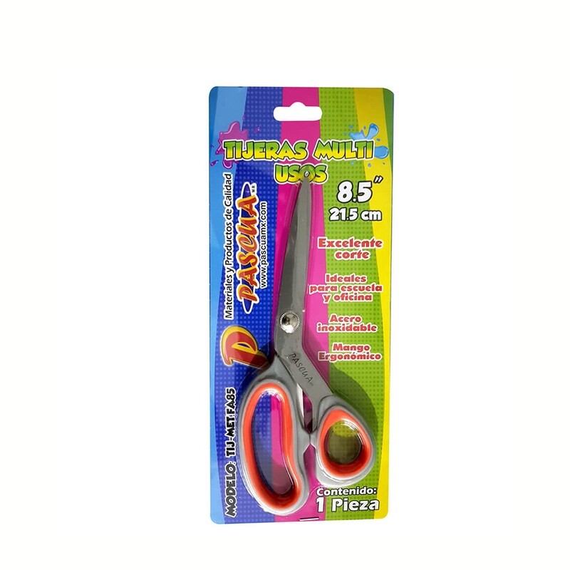 TIJERA PASCUA METALICA GRIS 8.5 PULG. PZ