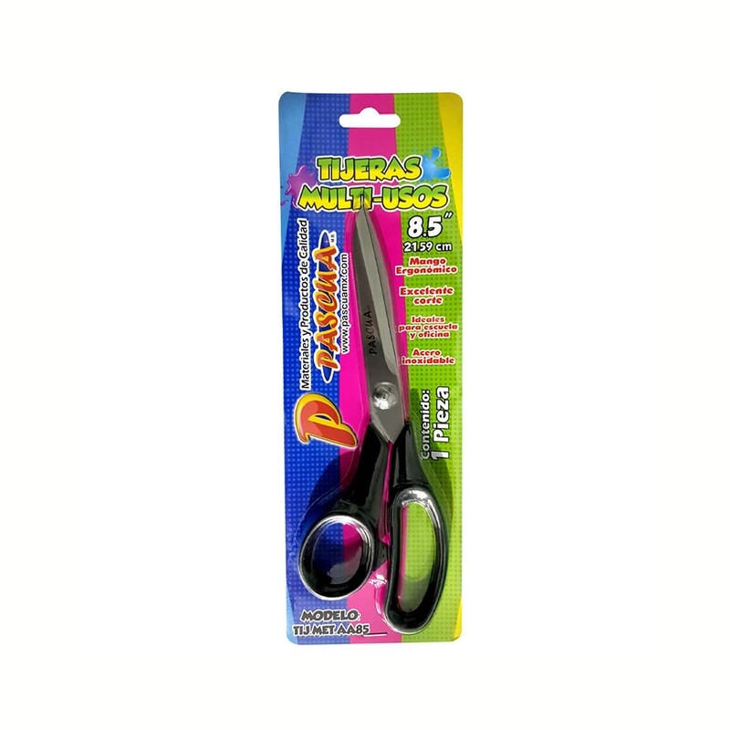 TIJERA PASCUA METALICA NEGRA 8.5 PULG. PZ