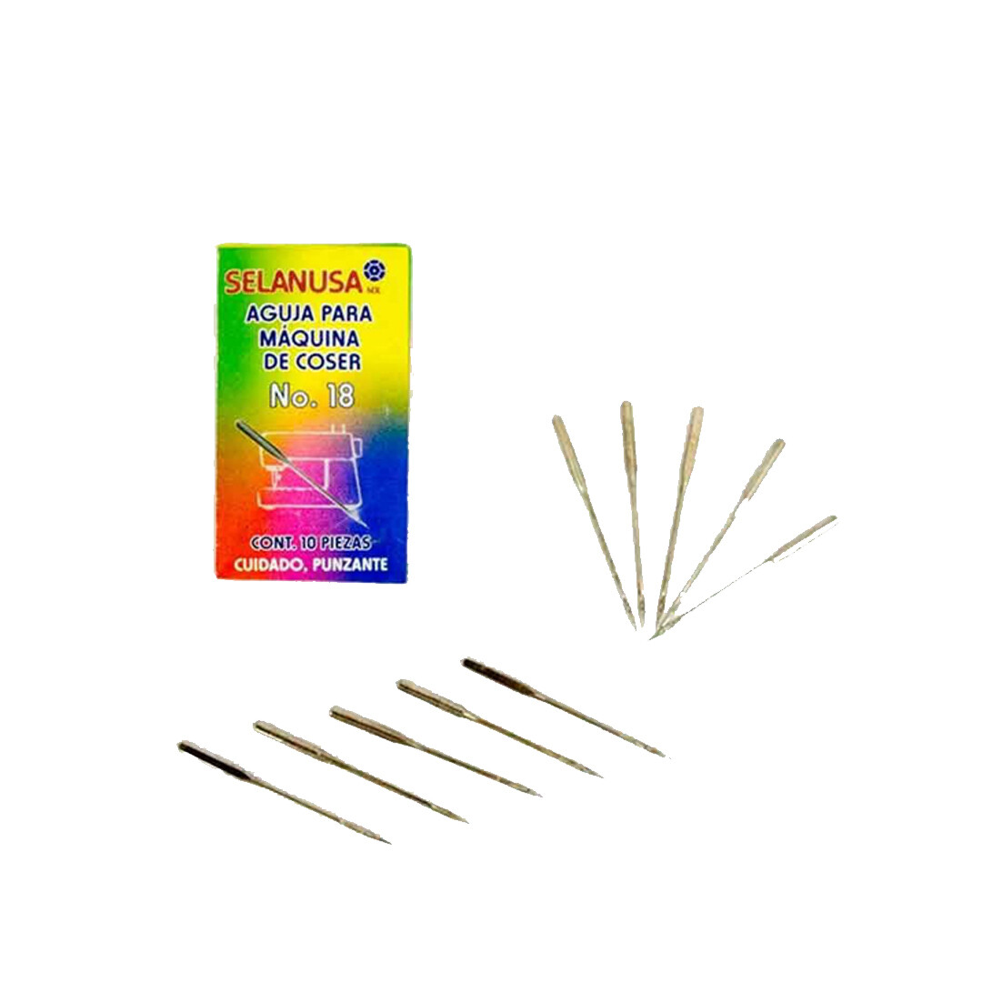 AGUJA SELANUSA P/MAQUINA DE COSER C/10 PZ