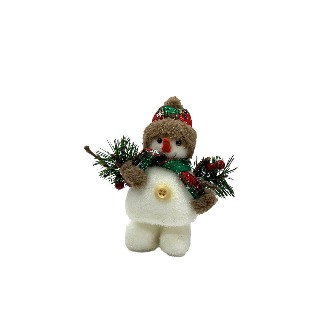 FIG00099 FIGURA MUÑECO DE NIEVE 18CM PZ