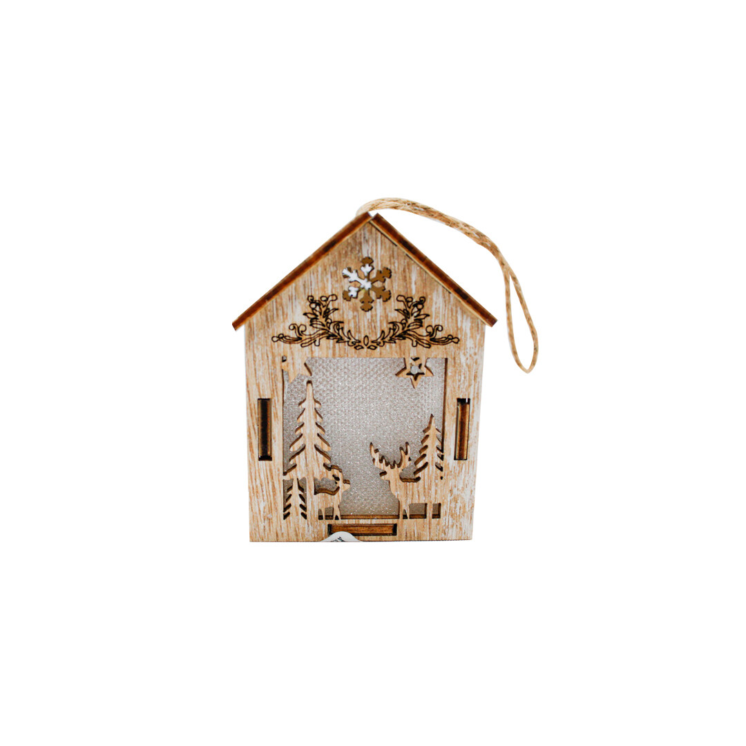 NV0819 COLGANTE CASITA C/LED 8X5.5CM PZ