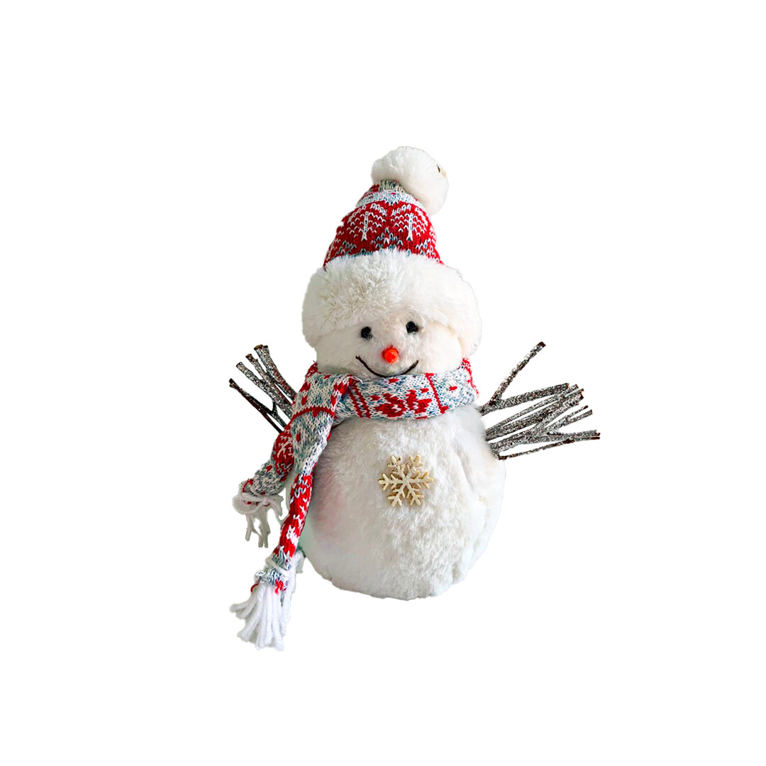 MPD00646 MUÑECO DE NIEVE 23X13X28CM PZ