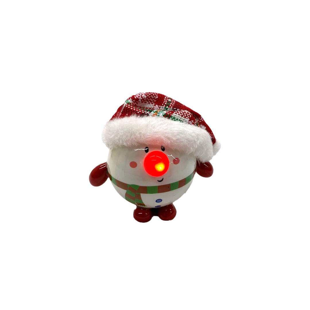 8057-7 ESFERA MUÑECOS C/GORRO C/LUZ PZ