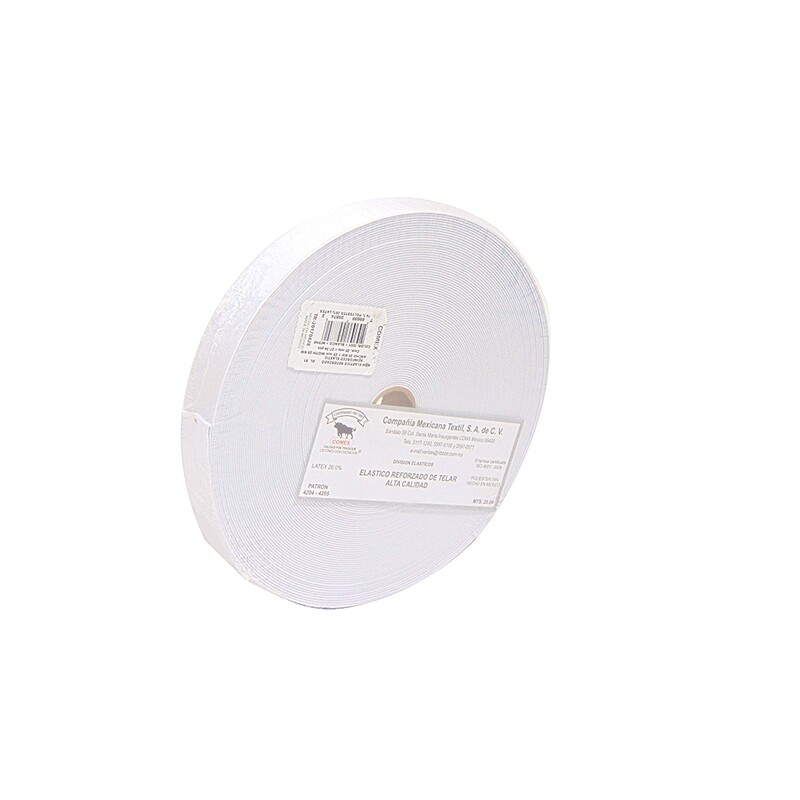 ELASTICO 204 REF.  20 MM BCO C/25 MTS