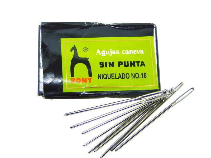 AGUJA CANEVA C o S/PUNTA PONY (#18,20,24,26) C/25