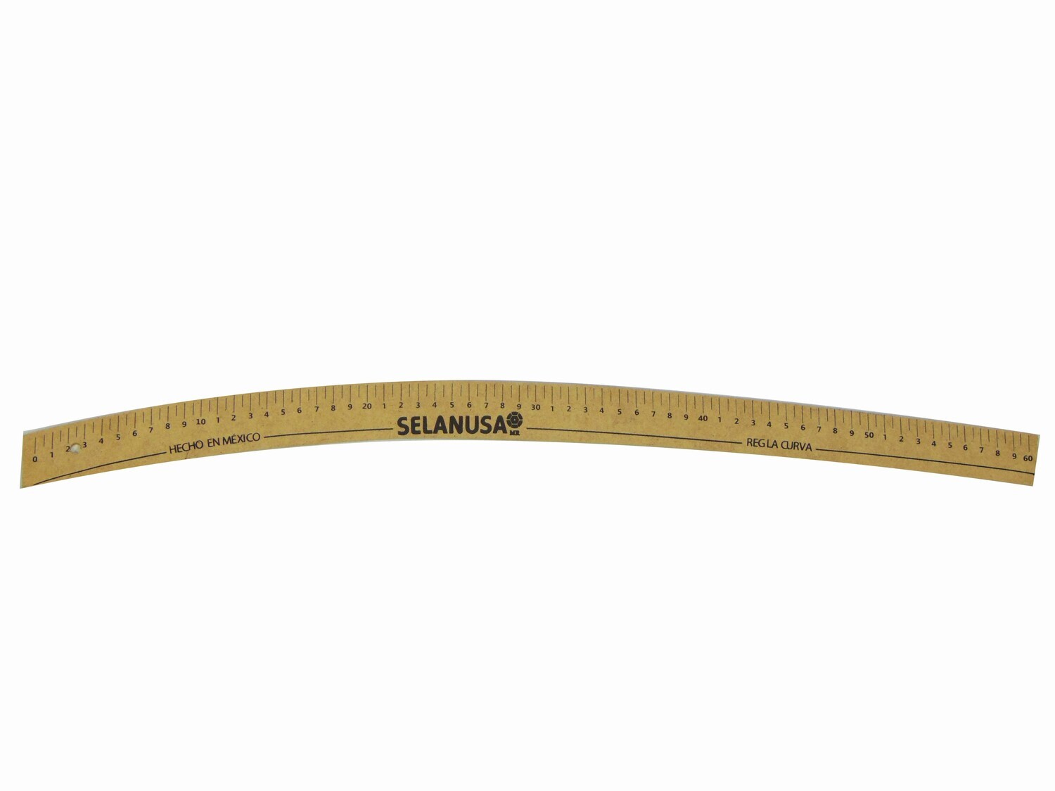 REGLA CURVA DE  MADERA PZ