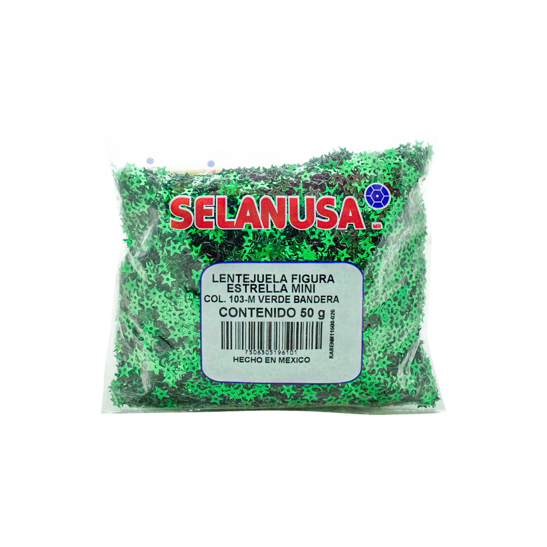 LENTEJUELA ESTRELLA MINI MET. 50 GR.