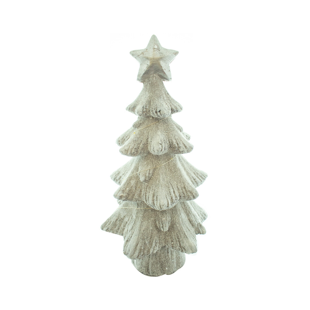 8716-39 ARBOL NEVADO DE ESTRELLA C/LUZ PZ