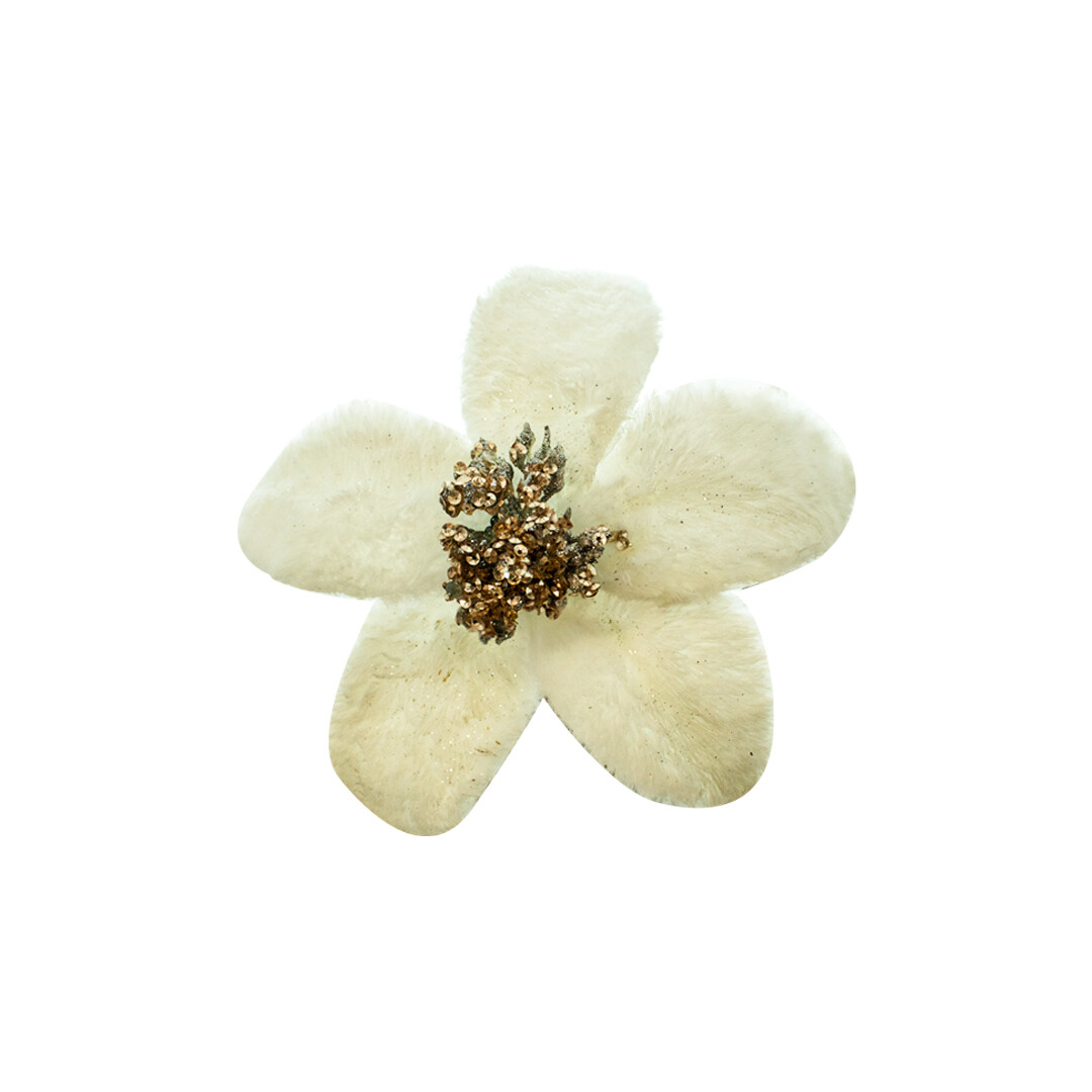 2081-57 NOCHE BUENA FLOR C/PIEDRA C/CLIP PZ