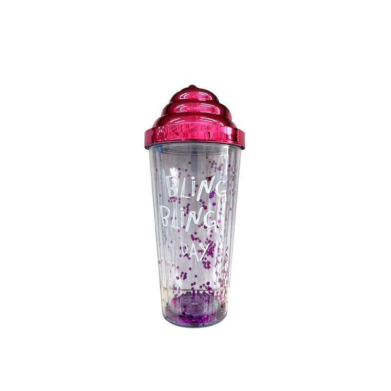 MSG1815 VASO DE ACRILICO C/POPOTE PZ