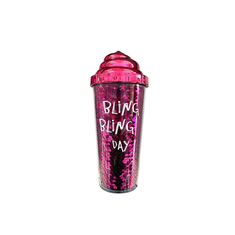 MSG1814 VASO DE ACRILICO C/POPOTE PZ
