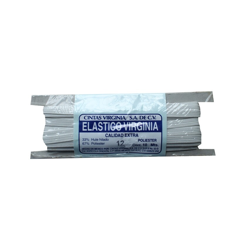 ELASTICO VIRG.  ACET.  BCO. 12 PZ.