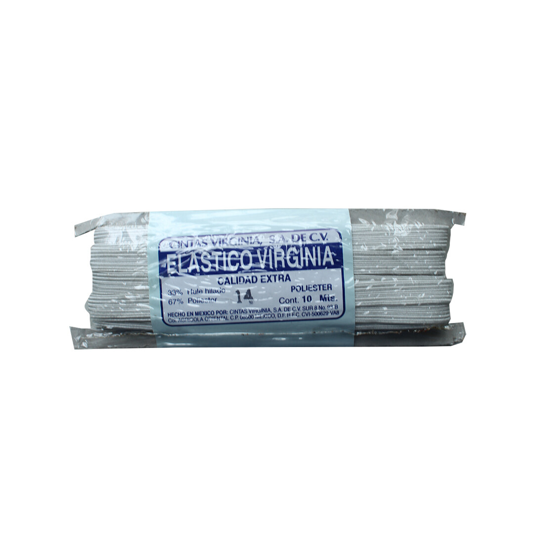ELASTICO VIRG.  ACET.  BCO. 14 PZ.