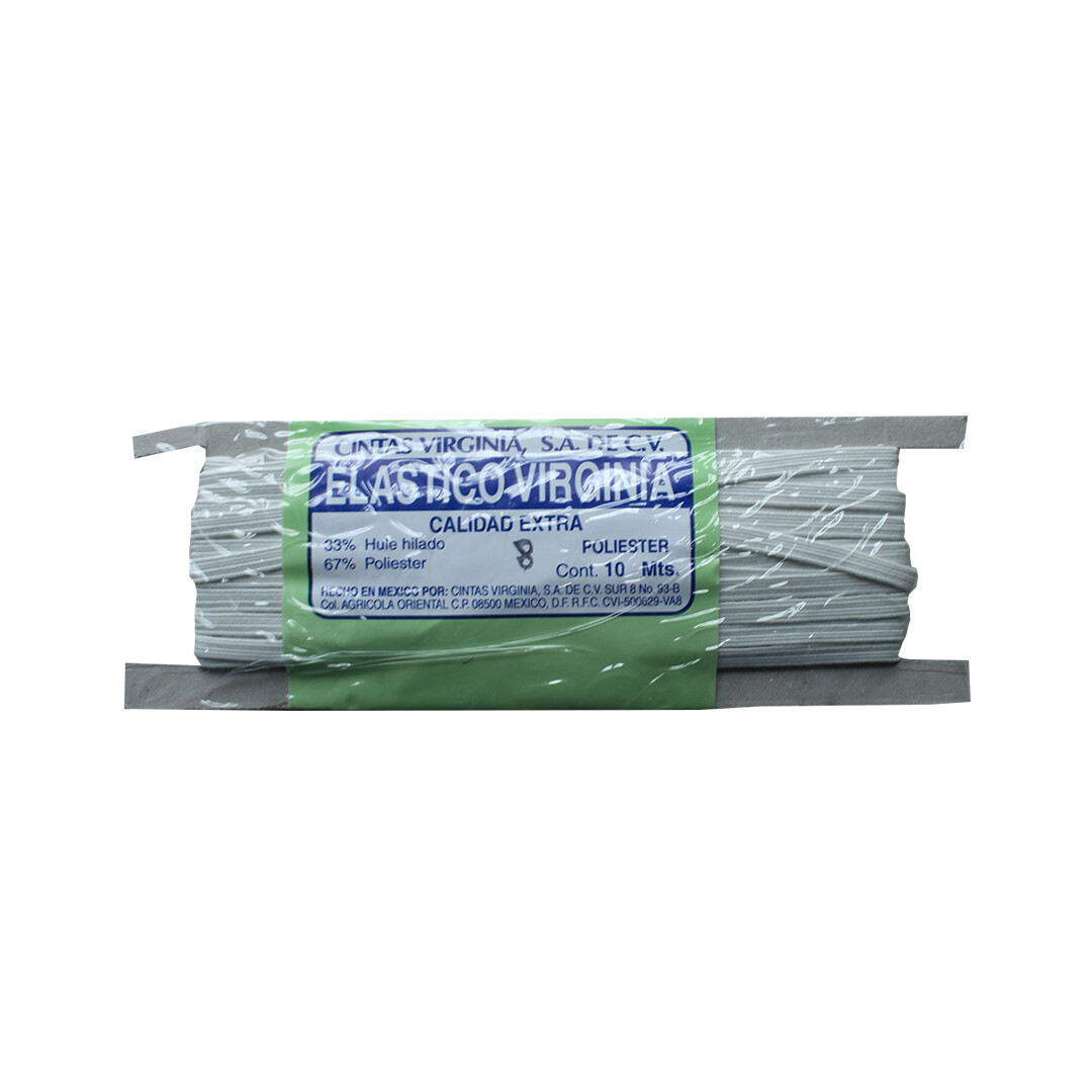 ELASTICO VIRG. POLY. BCO. 8 PZ.