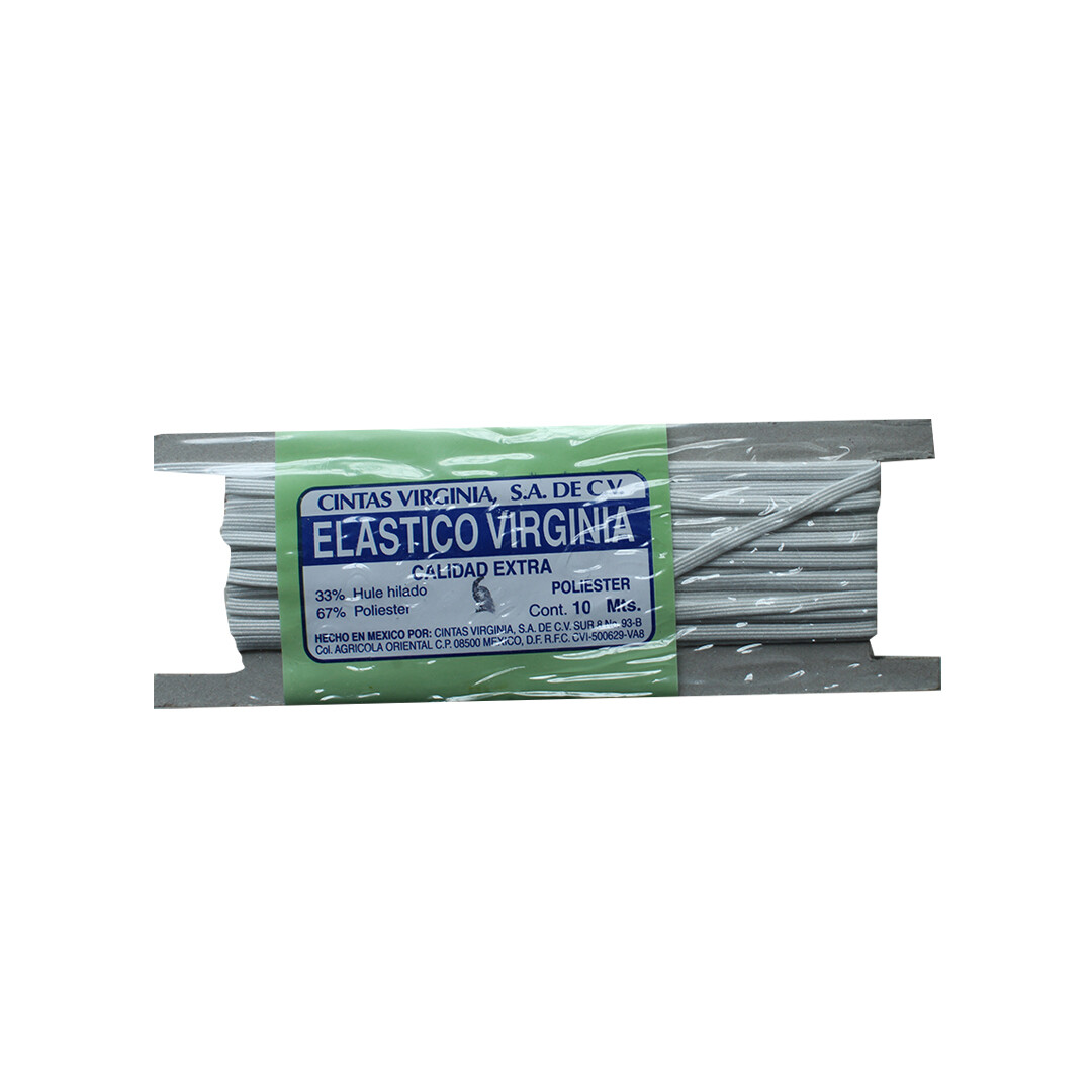 ELASTICO VIRG. POLY. BCO. 6 PZ.