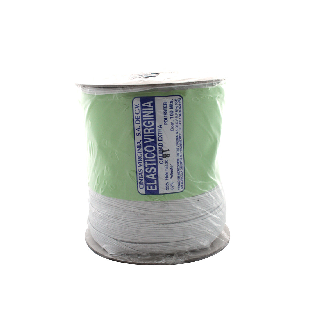 ELASTICO VIRG. POLY. BCO. 18 RLL